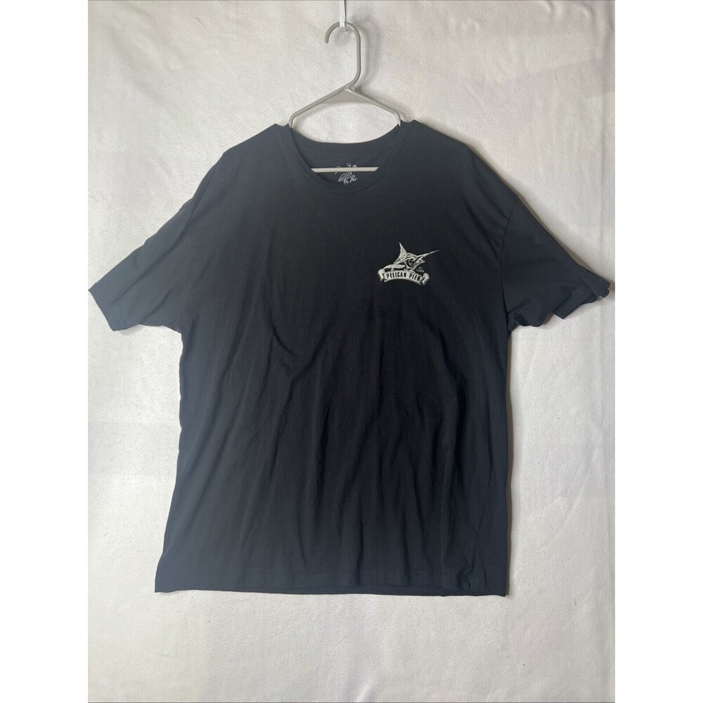 Pelican Pier Est. 1986 Short Sleeve T Shirt Black Size XXL